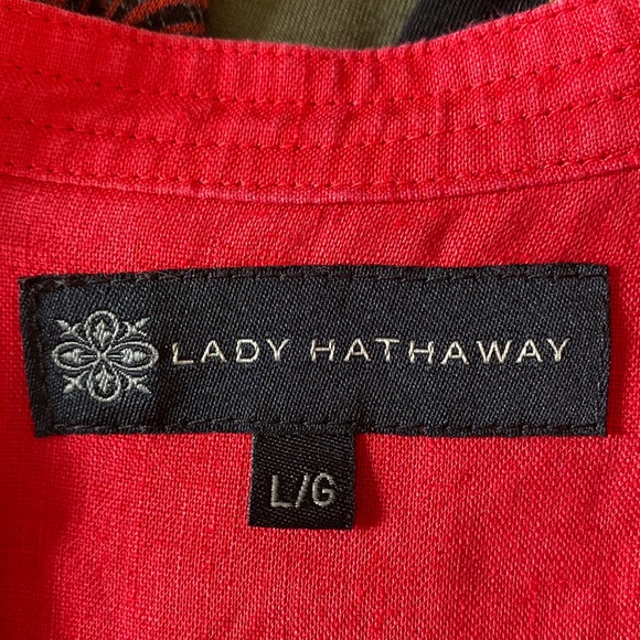 Linen Tunic Length Blouse - Picture 4 of 8